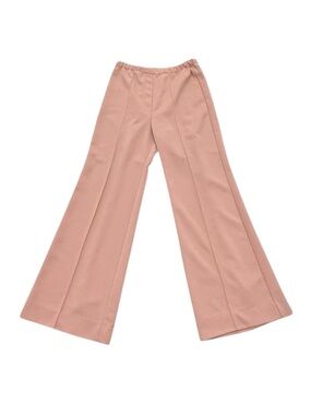 Women’s Campus Casuals Pink Polyester Flare Pants 2010s